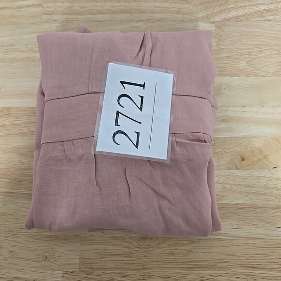 NWT Revolve Rumer Lou Lou Jumpsuit Prima Pink Linen Short Sleeve Tie Waist Sz XS - Picture 13 of 13